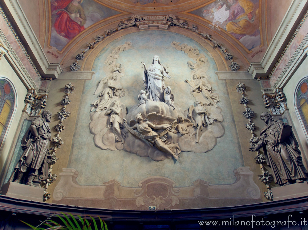 Monza (Monza e Brianza) - Parete di fondo dell'abside della Chiesa di Santa Maria di Carrobiolo